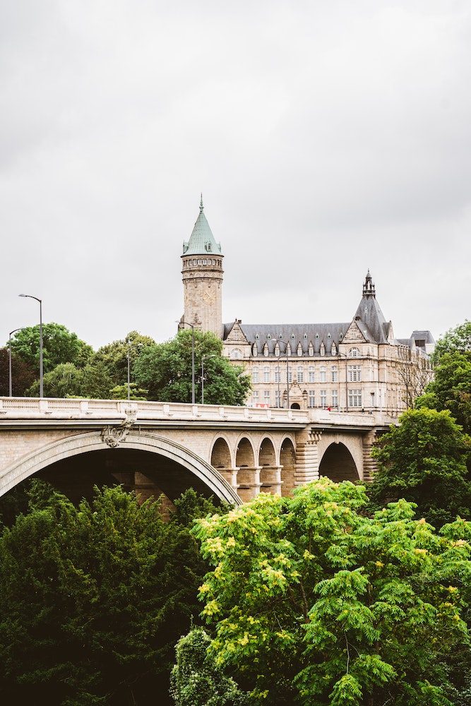 Luxemburg – Adolphe-Brücke und Altstadt